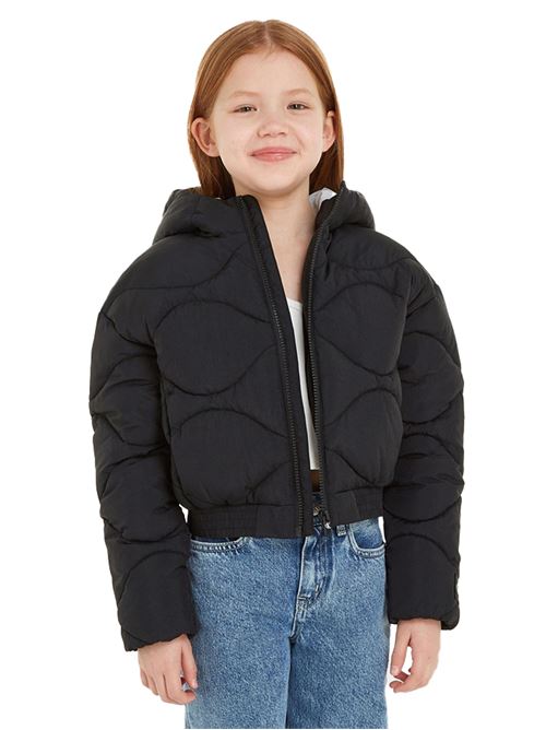 CALVIN KLEIN Cropped quilted down jacket CALVIN KLEIN | CKIG0IG02245BEH